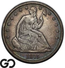 1875 Seated Liberty Half Dollar, Choice VF