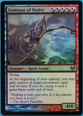 Dominus of Fealty FOIL Eventide NM Blue Red Rare MTG CARD (ID# 514666) ABUGames