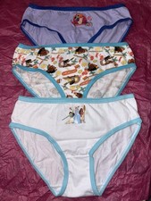 Disney Lot Of 3 Size 8 Moana Panty Cotton Panties Underwear Bikini