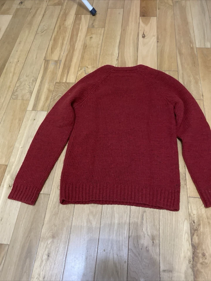 Jack Wills Christmas Jumper Size 6 Dark Red  - Image 3 of 4