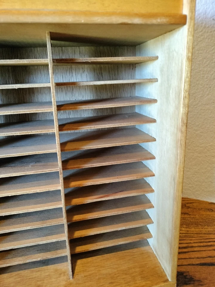 Vintage Editions Coca Cola Wooden Cassette Tape Holder w Sliding Top Compartment - Image 3 of 4