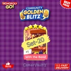 With the Band - Set 20 ⭐5 - Monopoly_Go golden blitz_Sticker - Cheap & Fast✨