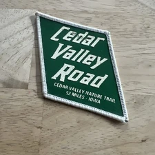 Vintage Cedar Valley Rd., Cedar Valley natural Trail 52 miles Iowa patch
