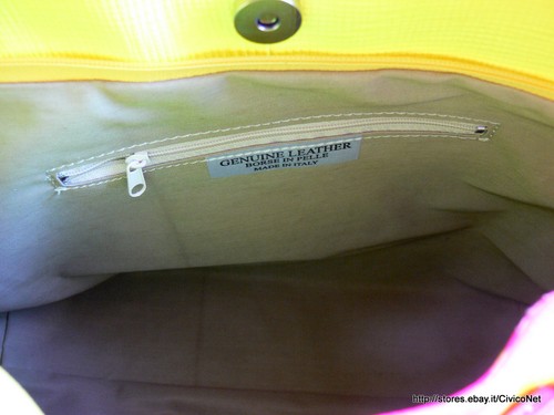 BORSA MAXI PELLE MARTELLATA DONNA SHOPPING HANDBAG MADE IN ITALY - Picture 36 of 38