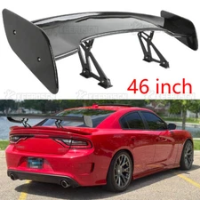 Glossy 47" Rear Roof Spoiler Trunk Tail Wing Spoiler Lip For Dodge Charger 11-24