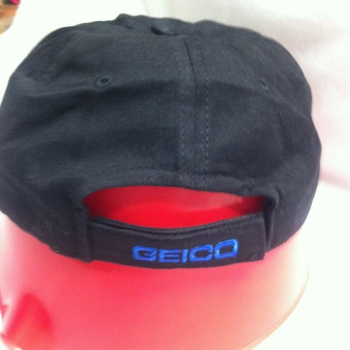 Geico Mascot Logo Gecko Black Youth Teens Hat Baseball Cap - Picture 3 of 5