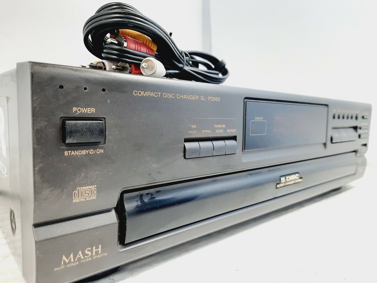Technics Sl-pd665 Stereo 5 Disc CD Compact Player Changer W Technics Sl-pd665 Stereo 5 Disc CD Compact Player Changer W