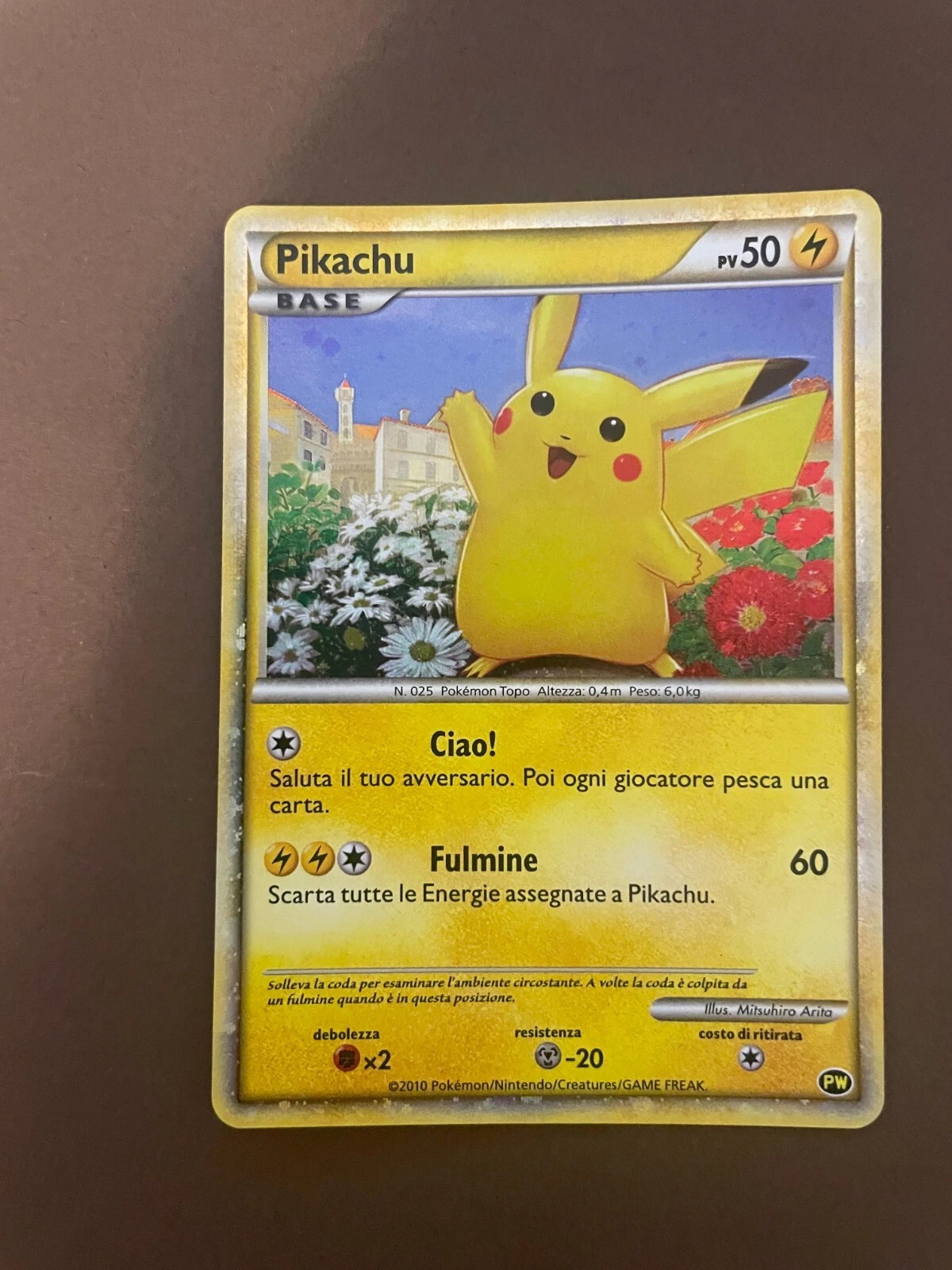 【PSA10】ピカチュウ pikachu world イタリア Italian PSA10鑑定済〕ピカチュウ(ワールド/イタリア語版)【-】{-}