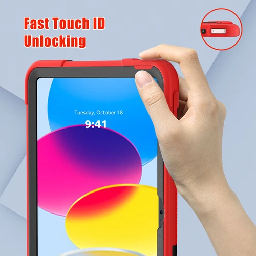 For iPad 9th 8th 7th Gen 10.2 Shockproof Heavy Duty Hard Rubber Cover Stand Case - Picture 111 of 122