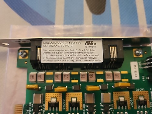 Dialogic 44-0053-02 4-Port Voice Fax Media Modem Analog Card EBZKX07BD4PCIU - Picture 4 of 6