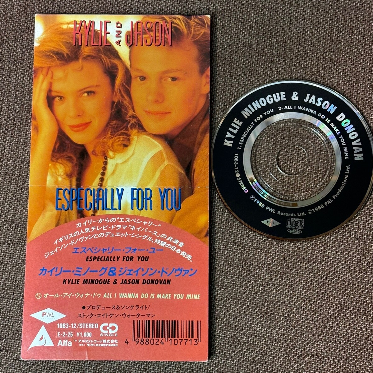 KYLIE MINOGUE & JASON DONOVAN ‎Especially For You JAPAN 3