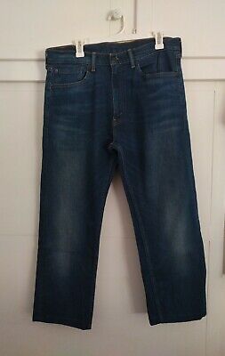 Levis 505 Mens Jeans sz 36x26 Blue Faded Whiskering Straight Levis 505 Mens Jeans sz 36x26 Blue Faded Whiskering Straight