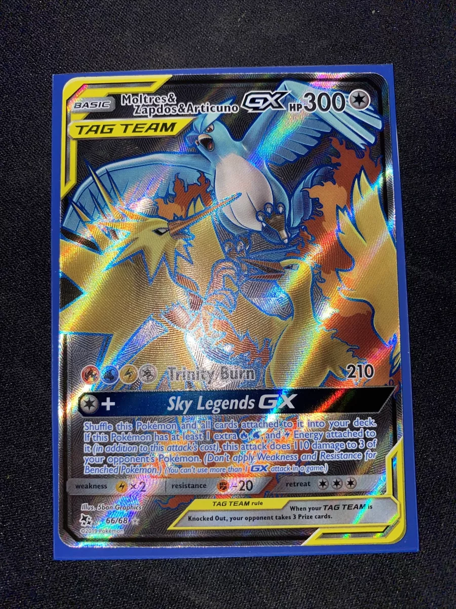 Moltres & Zapdos & Articuno Tag Team GX Full Art - 66/68 - Hidden