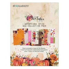 49 AND MARKET - 8 X 6 PAPER PACK - ART OPTIONS SPICE- 2 PADS ONE PRICE