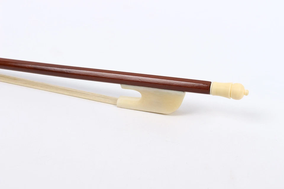 4/4 Full Size Baroque Violin Bow Bone Frog Brazilwood Natural Horse Bow Hair  - Image 3 of 4