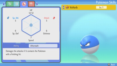 Pokemon Brilliant Diamond Shining Pearl BDSP - Shiny 6IV Voltorb