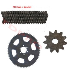 65T 11T Sprocket  116 Links 35 Chain For Drift Trike Quad Dirt Bike 4 Wheelers
