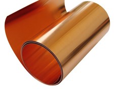 Copper Sheet 8 mil/ 32 gauge metal foil roll 6" X 6' CU110 ASTM B-152