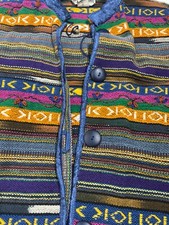 Sportsgirl Australia Baggy Indian Southwest Woven Multi-color Jacket Sz Small