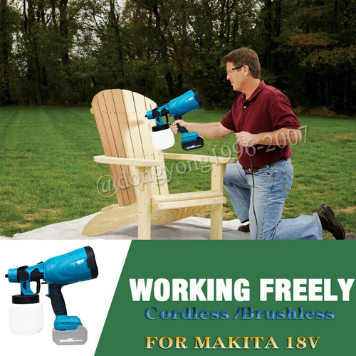 makita Cordless Paint-Sprayer-Spray Gun 
