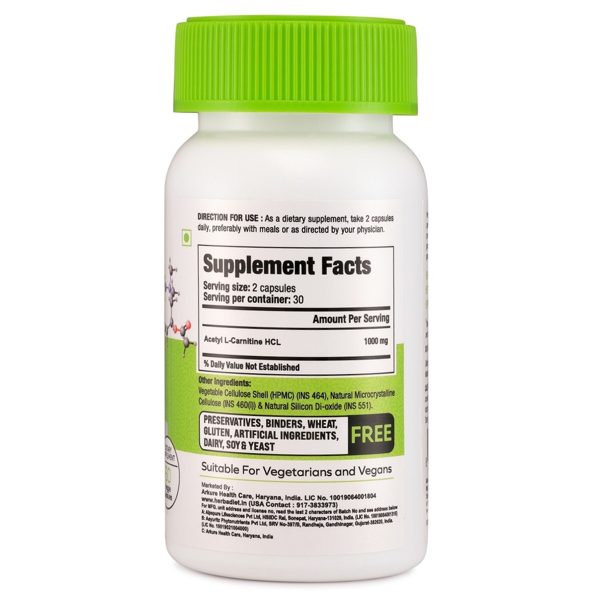 who should not take acetyl l carnitine Acetyl L-Carnitine (ALCAR) Veg Capsules Cellular Energy Fatigue Focus  Supplement