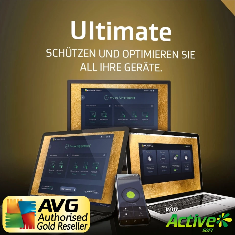 AVG ULTIMATE 2026 10 PC 3 Jahre | TuneUp, Internet Security, VPN, Antitrack |