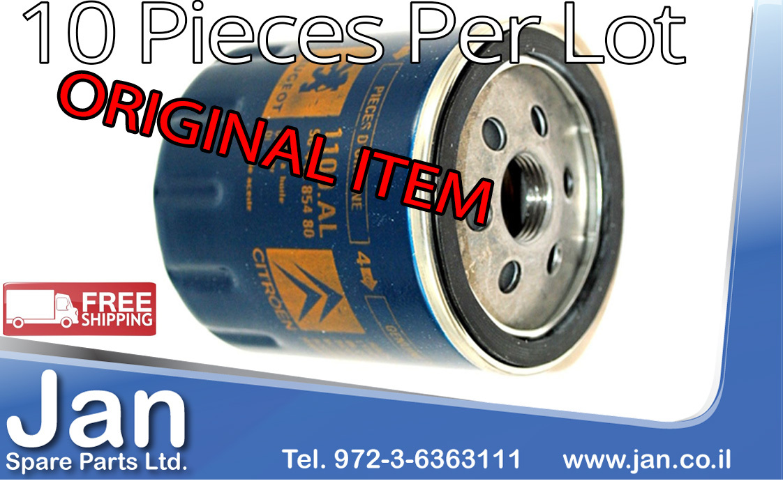 Lot of 10 ORIGINAL NEW Peugeot Citroen Oil filter 1109AL FREE SHIPPING WORLDWIDE