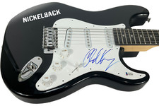 Chad Kroeger NICKELBACK Signed Autograph Electric Guitar Lead Singer Beckett COA Chad Kroeger NICKELBACK Signed Autograph Electric Guitar Lead Singer Beckett COA