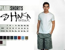 SHAKA WEAR PLAID SHORTS CHECKER SHORTS SIZE SM MED LG XL 2X 3X 4X 5X FREE SHIP