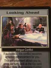 LOOKING AHEAD 1998 THE SHADOWS BABYLON 5 CCG RARE CARD NEAR MINT UNPLAYED