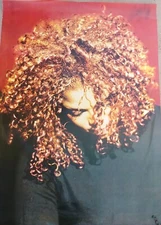 JANET JACKSON "VELVET ROPE" GIANT, SUBWAY-STYLE U.S. PROMO POSTER- Album Artwork