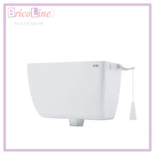 CASSETTA SCARICO WC ESTERNA ALTA CON CATENELLA LT.9 BIANCA CABRIO C.R. 1046