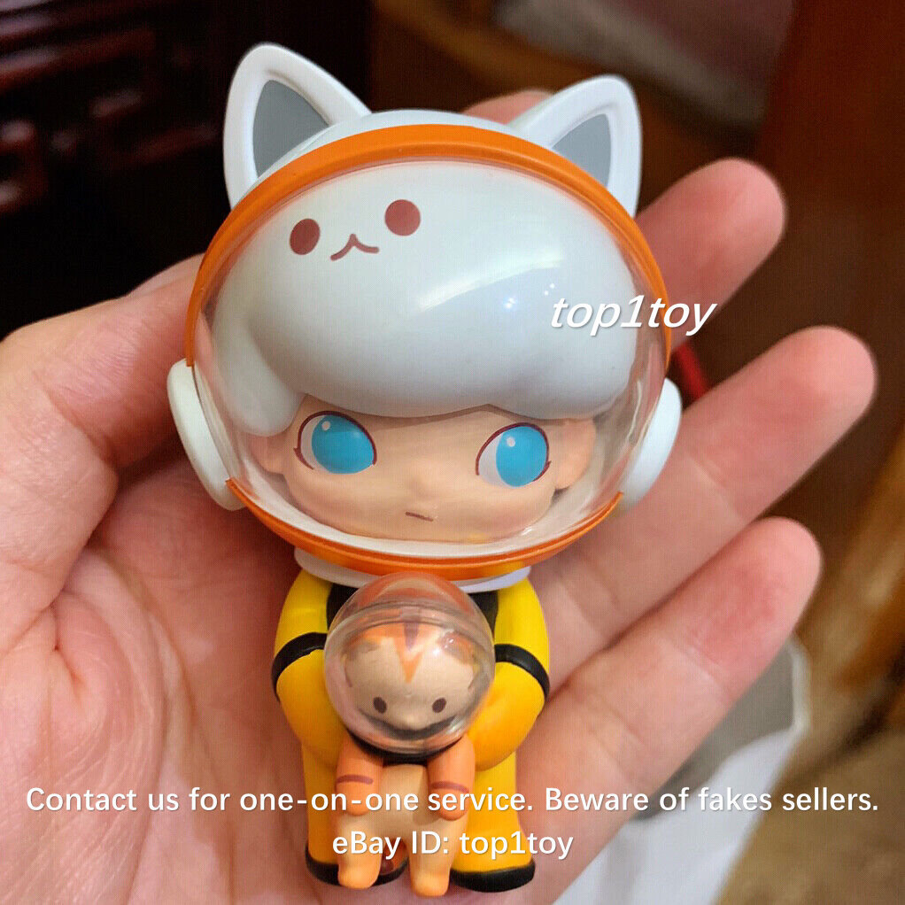 POP MART x DIMOO WORLD Space Travel Kitty Space Boy Mini Figure | eBay