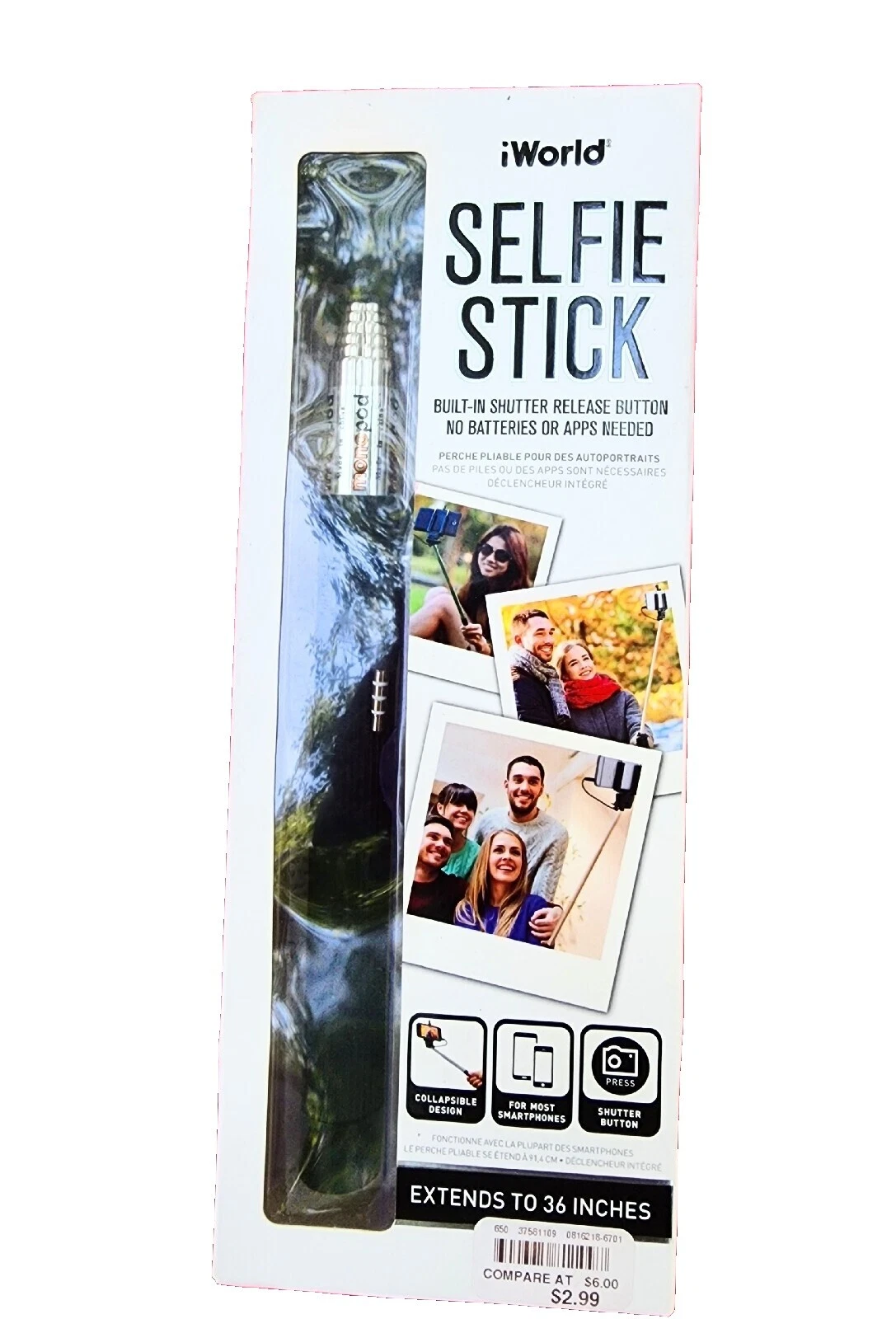 Teléfono celular Andoer Selfie Palos para Universal