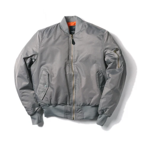 Unisex MA1 BomberJacke Winter Outdoor Militär Pilotjacke Flieger Fly Nylon Coats - Picture 39 of 39