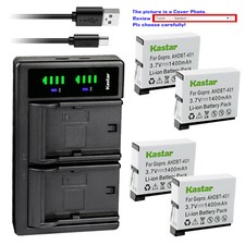Kastar Battery LTD2 Charger for GoPro AHDBT-401  GoPro HD HERO4 Black  Silver