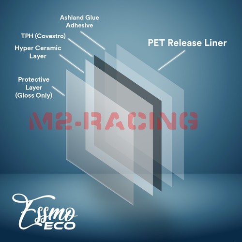 4"x8" Sample PPF Paint Protection Film Gloss Piano White Invisible Scratch Free - Picture 5 of 13