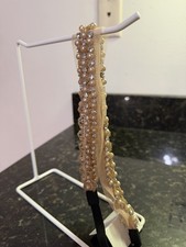Pearl Rhinestone Padded Headband Beaded Crystal Hair Bands Women
