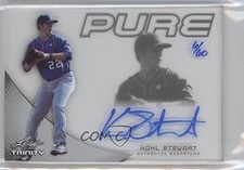 2013 Leaf Trinity Pure Auto Silver 6/60 Kohl Stewart #P-KS1 Auto 2x6