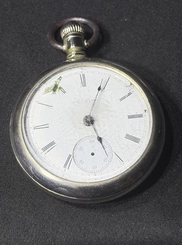 Vintage Elgin Natl Watch Co pocket watch For Parts/Repair