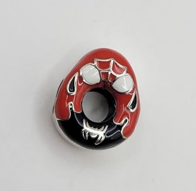 925 Sterling Silber Spiderman Donut Charm Anhänger für Armband oder Halskette