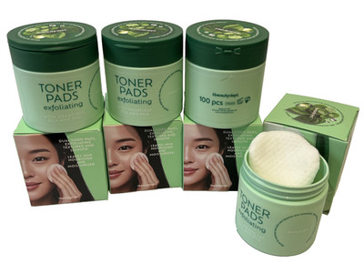 (4 x100 stück ) Peeling-Toner-Pads mit Herzblatt, Cica und PHA Entfernt Unrein -