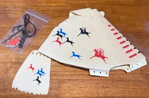 PLAYMOBIL Native American Teepee with horse design, VINTAGE, complete, fair