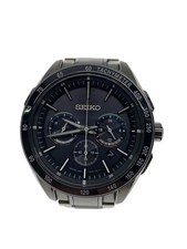 SEIKO Solar Wristwatch/Analog/Stainless/SLV/8B82 0AP0//