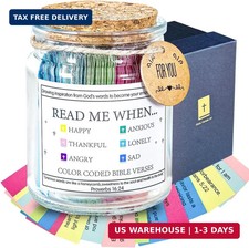 Bible Verse Prayer Jar - Daily Scripture Readings for Emotions, Hope, Encouragem