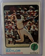 Topps 1973 Don Baylor #384 Baltimore Orioles MLB Baseball Base Set Card