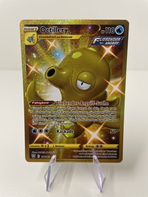 Pokémon Kampfstile Octillery 178/163 Deutsch Shiny Gold Karte TCG