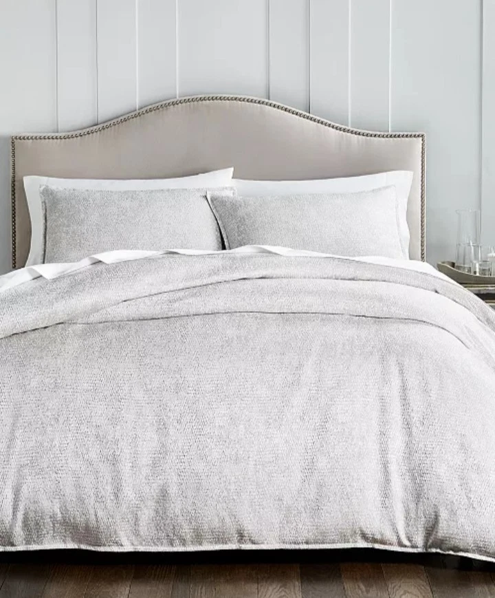 Hotel Collection "Tessellate" Juego de Edredón REINA 5 Piezas con Fundas + Euro Shams, ¡Nuevo! Foto 2 de 4