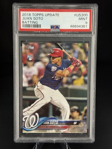  2018 Topps Update Juan Soto RC batting PSA 9￼