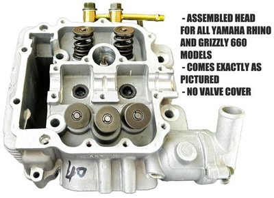 Rhino Grizzly YXR 660 Assembled Cylinder Head Assembly Valves Springs Installed!